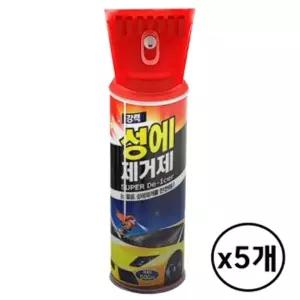 카렉스 성에 제거 스프레이 차량 겨울용품 500ml 5개