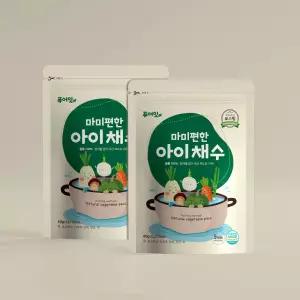 퓨어잇 마미편한 아이채수 2팩 이유식 육수 국내산 야채 로스팅 채소 유아식 물아기국재료 아이밥 식사 만