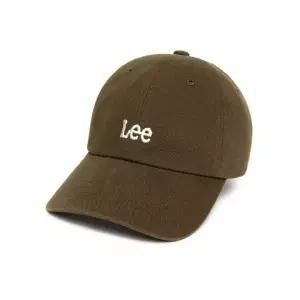 [LEE] 스몰 트위치 로고 코튼 커브 볼캡 브라운 LE2503CA01BR 980480