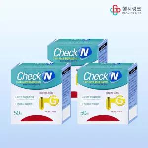 일동제약 G400 체크엔 혈당측정검사지 50매입x3 자가혈당측정