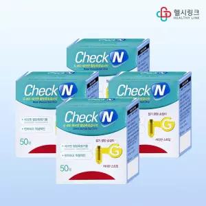 일동제약 G400 체크엔 혈당측정검사지 50매입x4 자가혈당측정