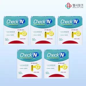 일동제약 G400 체크엔 혈당측정검사지 50매입x5 자가혈당측정