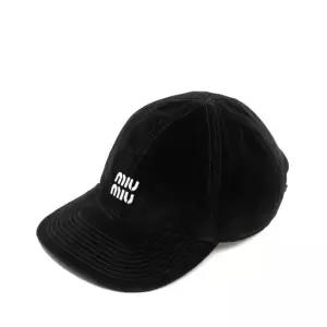 [미우미우(병행)]26SS 벨벳 베이스볼 캡 5HC369 2CUA F034S 962750