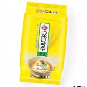 WL 오뚜기 옛날국수 중면 3kg X 4개 굵은면 잔치국수 콩국수면 멸치국수 식재료 대용량