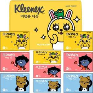 크리넥스 카카오프렌즈 여행용티슈 50매 x10개