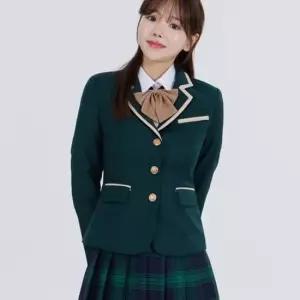 그린 베이지라인 여자자켓 교복 학생복 여자교복