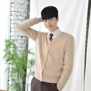 교복몰 베이지 남자 가디건 교복 학생복 교복가디건