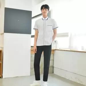 교복몰 (하복)스판 블랙 교복바지(남자) 교복 학생복