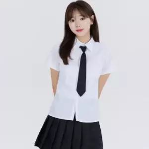 베이직 스쿨룩 셔츠_넥타이_치마 세트(반팔) 교복 학