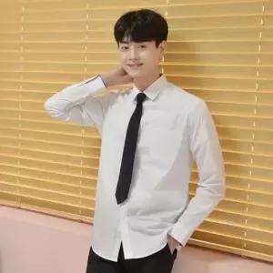 교복몰 프리미엄 남성 화이트 셔츠 (빨강체크) 교복