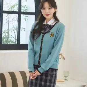 교복몰 (허리조절)사계절 블랙체크 교복치마 교복