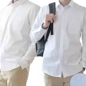 교복몰 (2장 패키지) 남성 밝은 블루 교복셔츠 교복