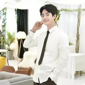 교복몰 (빅사이즈)남자 상아색 스판 셔츠 교복 학생복