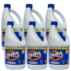 유한락스 레귤러 2kg x 6개/ 살균소독 /바닥청소