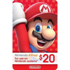 닌텐도 스위치 eShop 이샵 선불 기프트카드 미국 20달러 북미