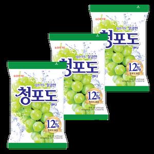롯데 청포도 캔디 323g x 3개 / 대용량 사탕