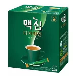 동서 맥심 디카페인 커피믹스 50T