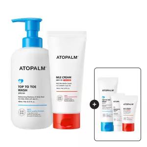 아토팜 MLE크림 160ml (튜브)+ 탑투토워시 460ml+[증정]MLE크림30ml+판테놀로션23ml+탑투토워시100ml