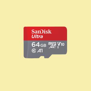 샌디스크microSDXC Class10 Ultra 64GB 마이크로SD카드 QUAB