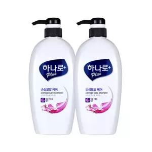 하나로 플러스 손상모발 케어 샴푸 680ml x2개