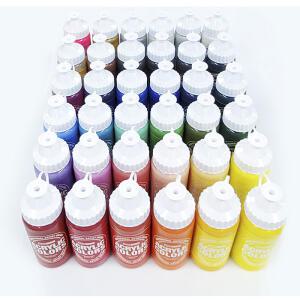종이나라 비비드 아크릴물감 대용량 220ml 낱개 (A01.퍼머넌트 화이트)
