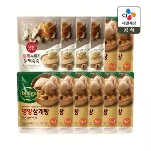 비비고 영양 삼계탕 800g x8개+듬뿍 누룽지닭백숙죽 420g x4개