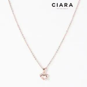 [하프클럽/]CIARA 14K Ghedi 두에 하트 큐트캐럿 목걸이(GoldPlated)