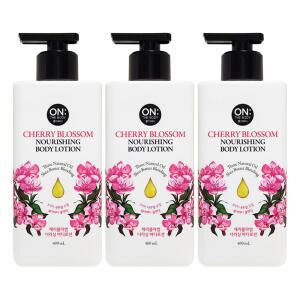 온더바디 너리싱 바디로션 체리블라썸 400mL x 3개
