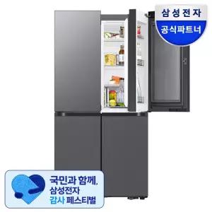 삼성전자 비스포크 냉장고 4도어 902L RM70F90M2D 에센셜다크메탈 AI 푸드쇼케이스 2025년 신형