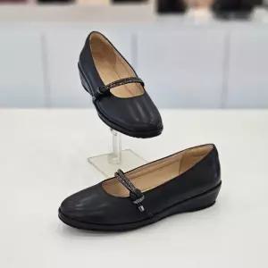 엘칸토 HC04 여성 초경량  블랙 플렉시블 웨지 통굽 펌프스 4cm 2종 LCWD19U513-19
