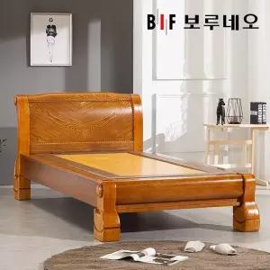 [보루네오하우스]뜨끈뜨끈 튼튼원목 온도조절 황토흙 온돌침대 S (전국무배)