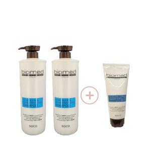 바이오메드 인크레더블 리얼 리후레쉬먼트 쿨샴푸 1000ml+1000ml+100ml/지성샴푸