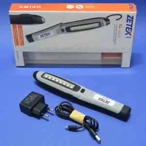 제텍 ZETEK 충전식작업등 KB140 전면LED랜턴+상단LED랜턴 밝기 400루멘 라이트 카센터 캠핑 낚시 조명등