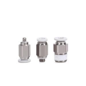 원터치 에어 공압 튜브 M4 엘보 호스 M5 파이프 6MM M6 피팅 푸시 5MM 인치 스트레이트 M3 BSP 화이트 4MM