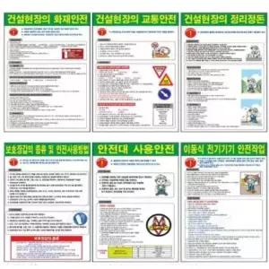 안내판 안전수칙표지 600 900mm 포맥스 기본수칙 화재 지 (WFFIQAK)