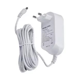 DC 12V 화이트 스피커 어댑터 2.8m L CCTV 벽걸이형 직류전원장치 모니터 3A 앰프