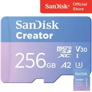 샌디스크 마이크로 SD카드 256GB 256기가 크리에이터 블랙박스 핸드폰 닌텐도 카메라 메모리