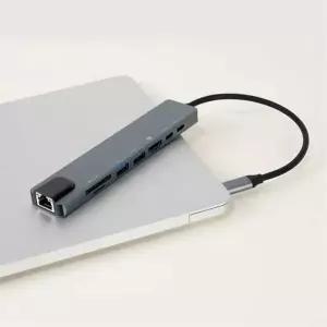 도킹스테이션 컨버터 8 USB C타입 1 멀티허브 IN