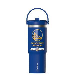 하이드라펙 x nba 공식 라이선스 골든스테이트 워리어스 32온스 노마드 텀블러 손잡이와 빨대 뚜껑, 누수 방지 스테인리스 스틸 물병