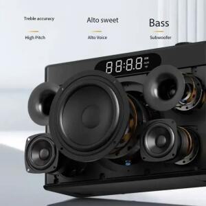 CAIXA DE SOM SODLK S1127PLUS 디지털 사운드 카드 블루투스 스피커 300W 야외 고출력 스퀘어 댄스 휴대용