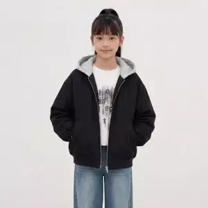 [행텐틴즈] 동백01 여아 스웨이드 후드 점퍼_블랙 14560-110-202-46-100 (S45625760)