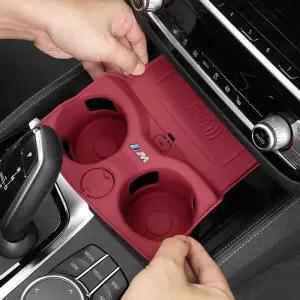 BMW 실리콘 컵홀더 X5 5시리즈 무선충전패드 겸