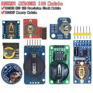 1PCS PCF8563 DS3231 PCF8523 AT24C32 DS1302 DS2121SN ARDUINO IIC 정밀 RTC 실시간 클럭 메모리 모듈 새로운 원본