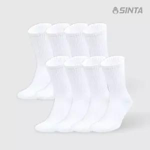 신다삭스 스포츠 남성 베이직 쿠션 장목 화이트 L 8팩