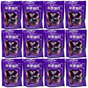 푸룬 큐브 젤리 태국 푸른젤리 60g x 12개