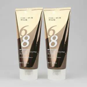 꾸띄르헤어 컬러코팅 트리트먼트 내추럴브라운 200ml 2개