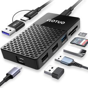 YOTUO 휴대용 SSD 1TB 최대 1050MB USB 외장 솔리드 스테이트 드라이브 올인원 멀티 포트 USB 허브 포함 SD TF 카드 리더 도킹 스테이션 17 PC LAPTOP MAC WINDOWS ANDROID IOS 포함