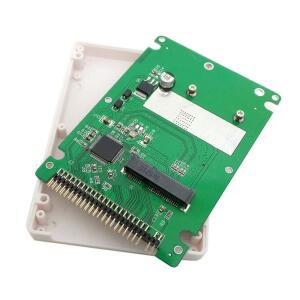 CHELANG MSATA MINI SATA SSD에서 IDE 44PIN까지 5인치 하드 디스크 케이스 인클로저 박스 흰색 노트북용