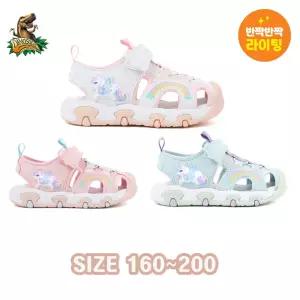 다이노솔즈 키즈 유니콘 드림 LED 샌들 DNYCG1TSUD11