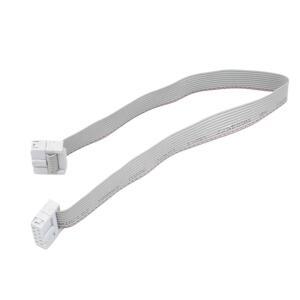 QIJUQKXI FC10P IDC2 54MM 평면 회색 케이블 LED 스크린 연결 JTAG 다운로드 5M
